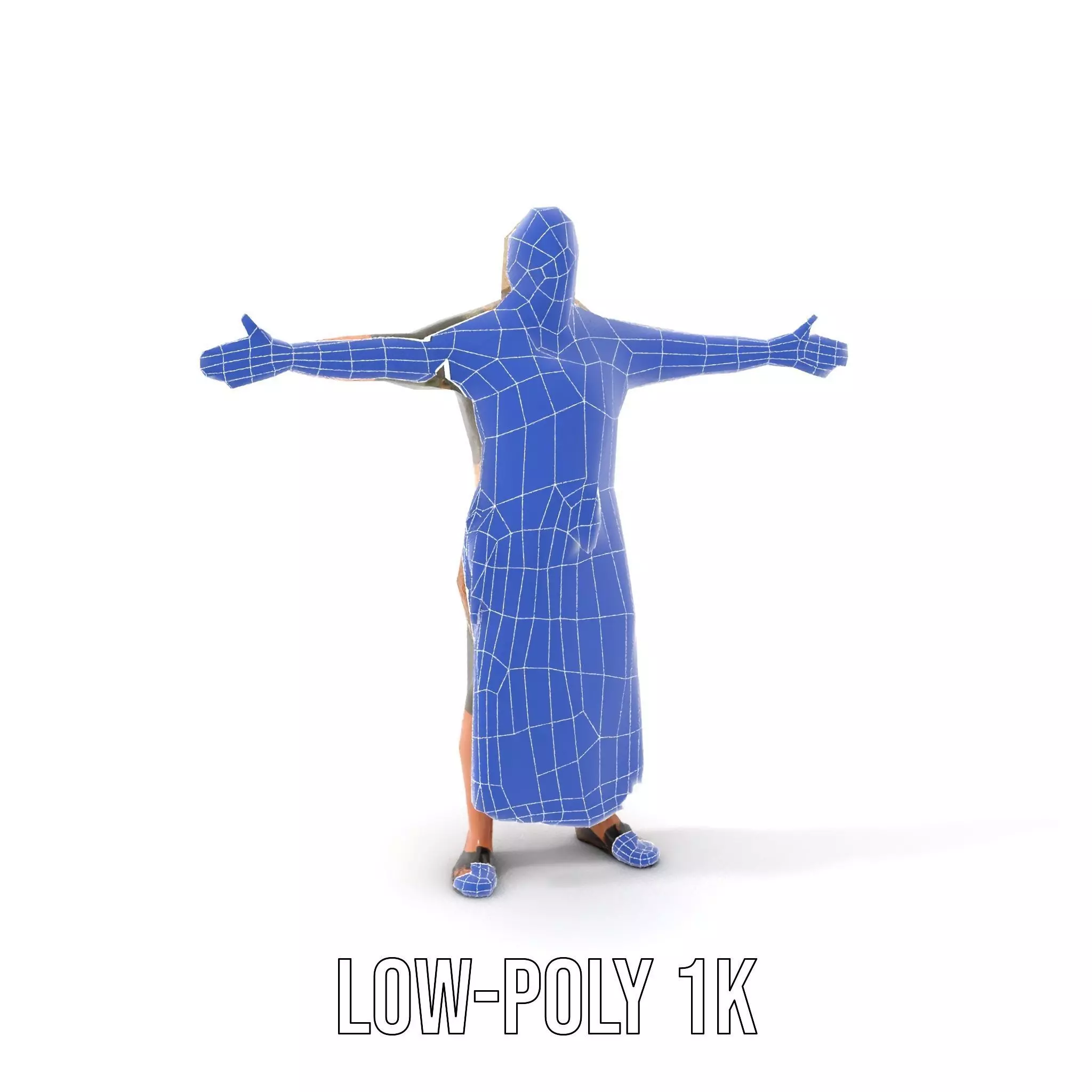 Artisan with Apron Model Pack  Character Low-poly 3D model_23