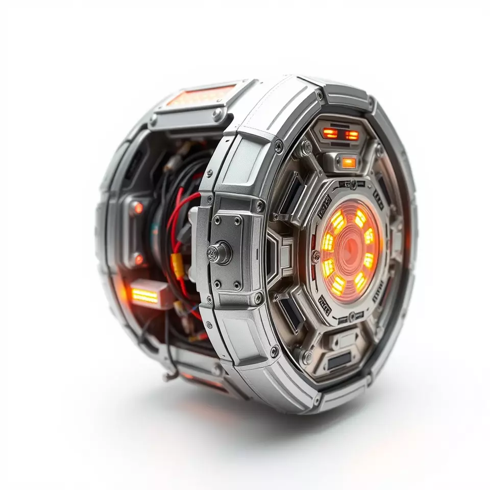 Futuristic Energy Core Model Pack Low-poly 3D model_3