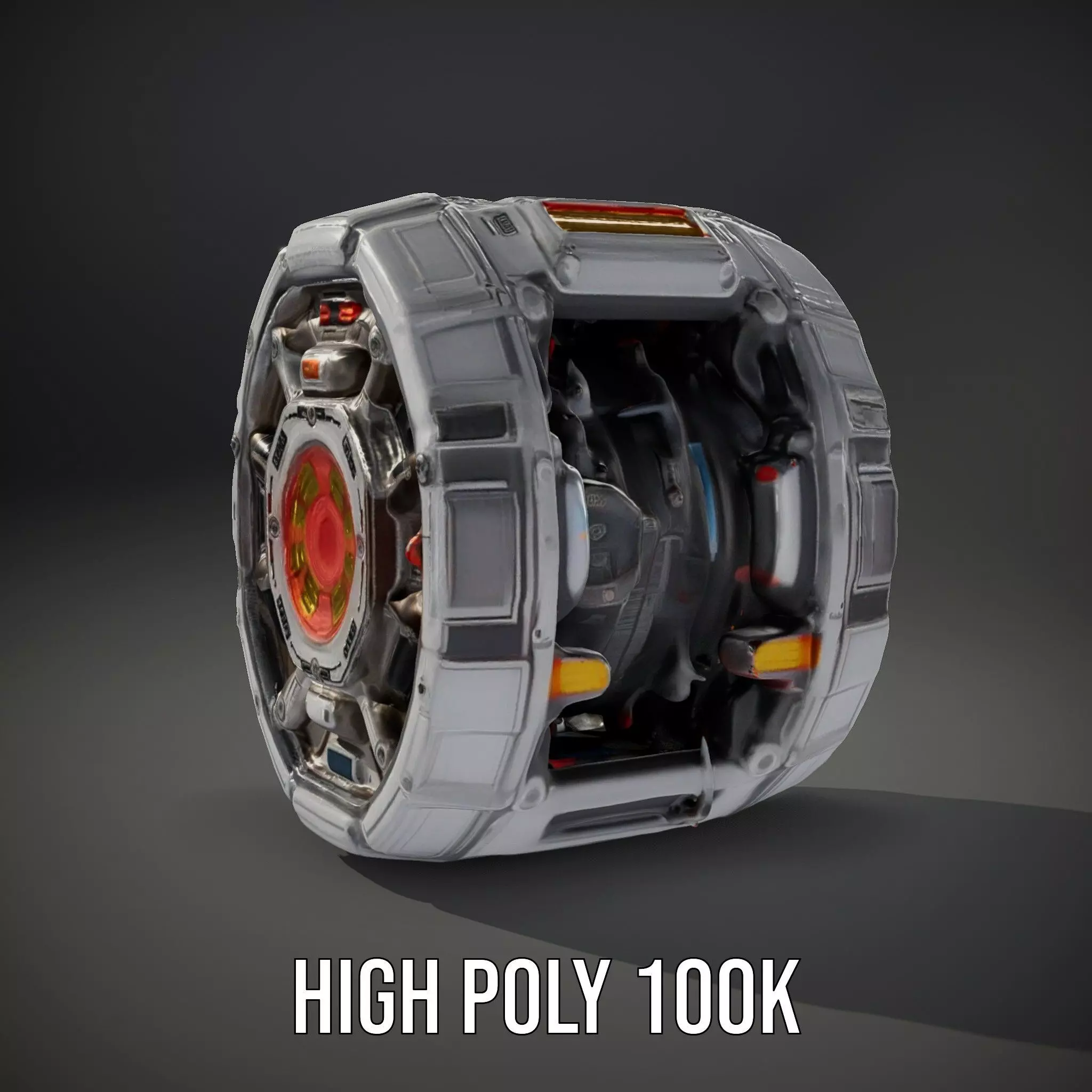 Futuristic Energy Core Model Pack Low-poly 3D model_21