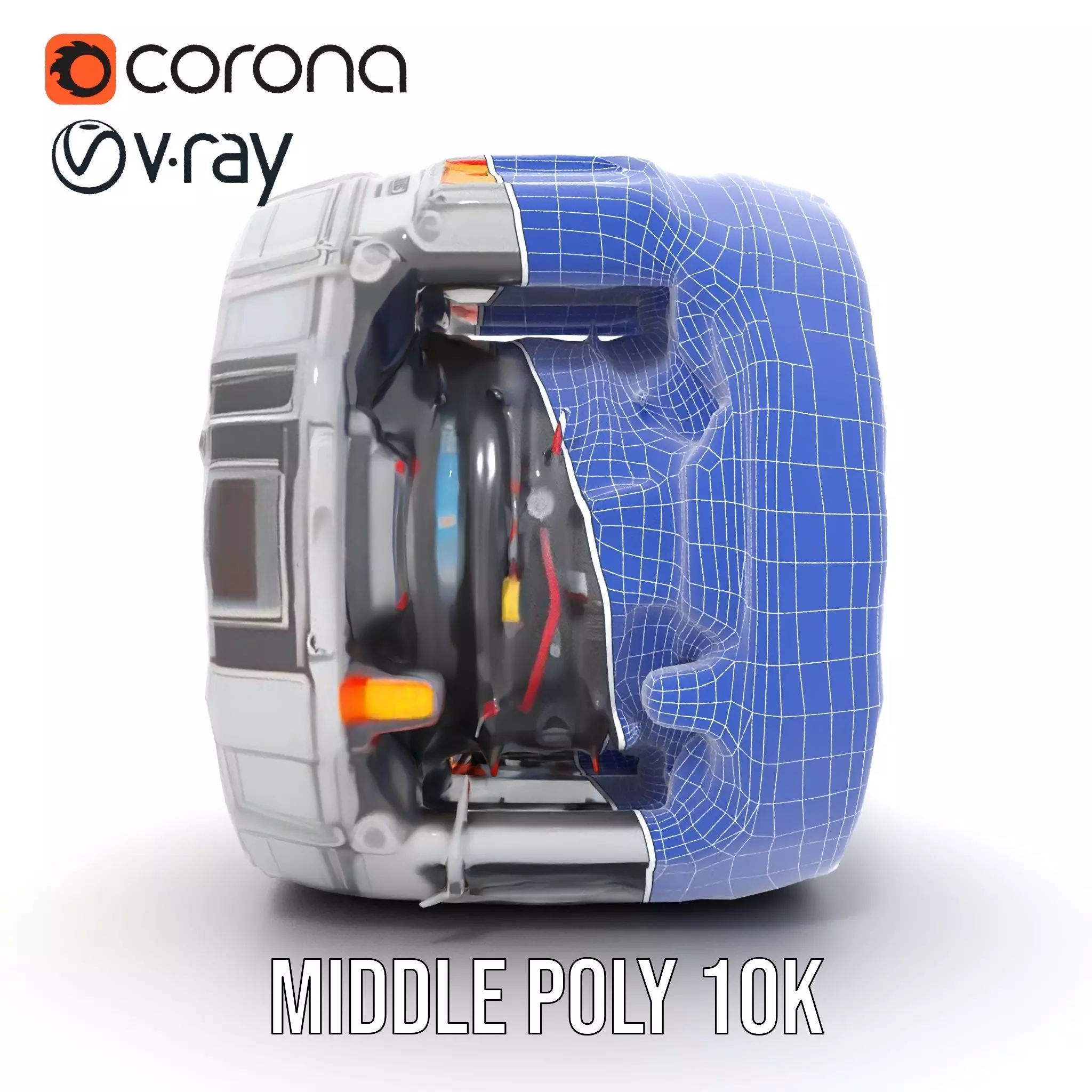Futuristic Energy Core Model Pack Low-poly 3D model_19