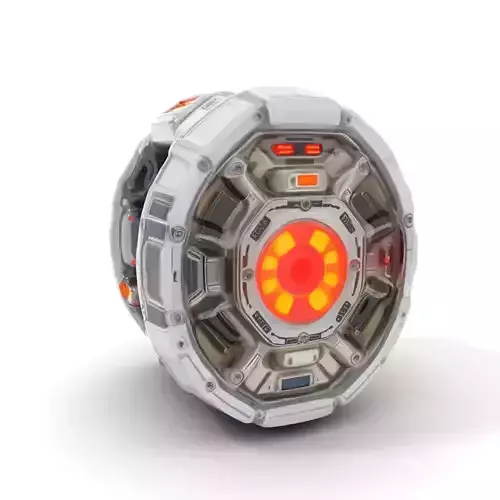 Futuristic Energy Core Model Pack Low-poly 3D model