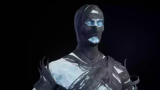 ICE MUMMY 3D MODEL Low-poly 3D model