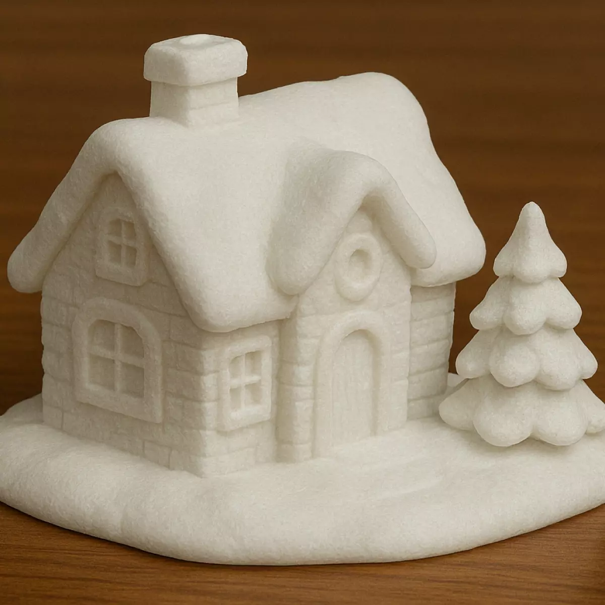 Christmas Snow House 3D print model_0