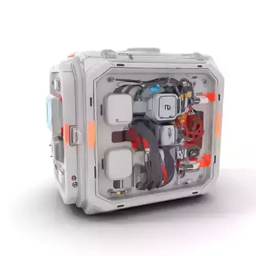 Futuristic Energy Capsule model pack with intricate details