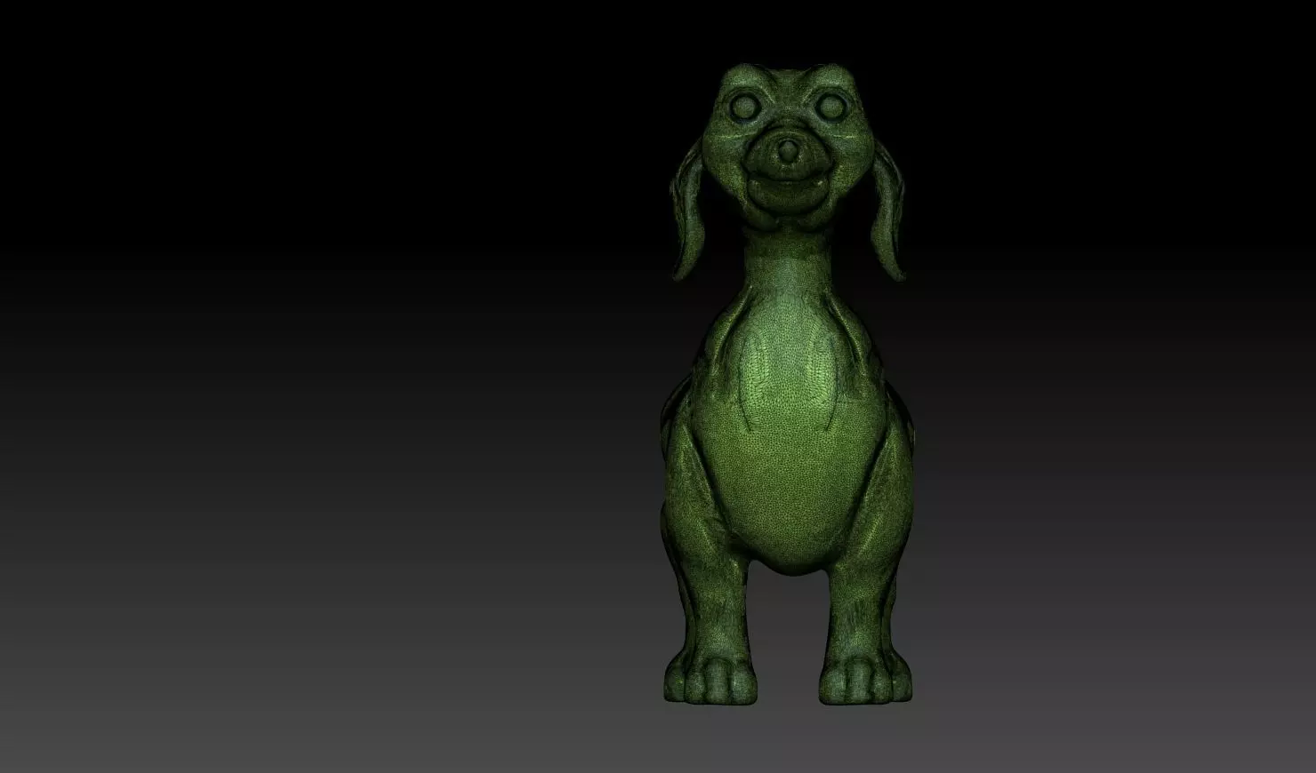 Dachshund Dog STL 3D Model 3D print model_13