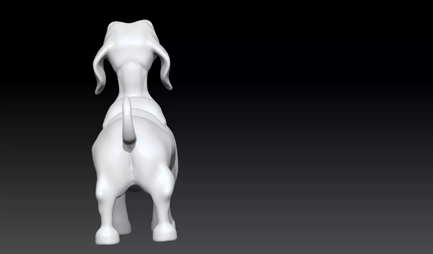 Dachshund Dog STL 3D Model 3D print model_11