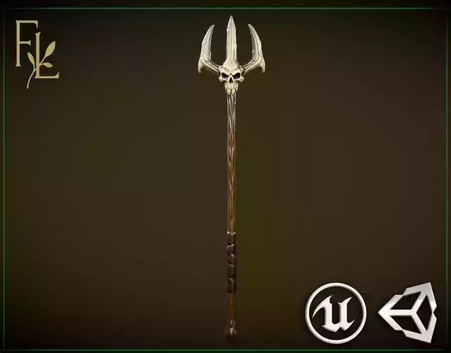 Trident - Game Ready Weapon