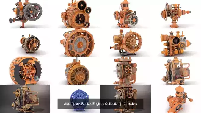 Steampunk Rocket Engines Collection Steampunk Rocket Engines Collection