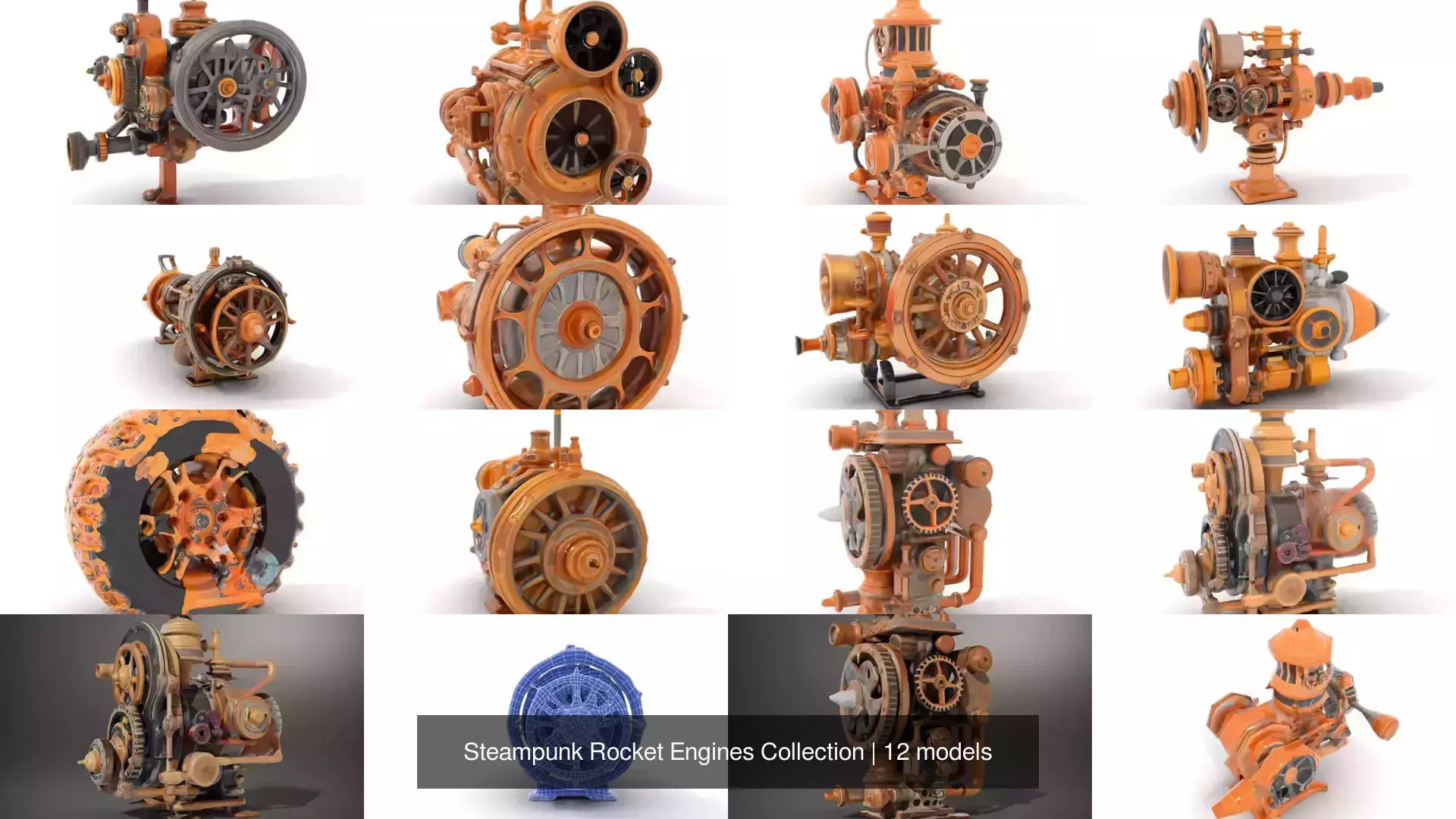 Steampunk Rocket Engines Collection _0