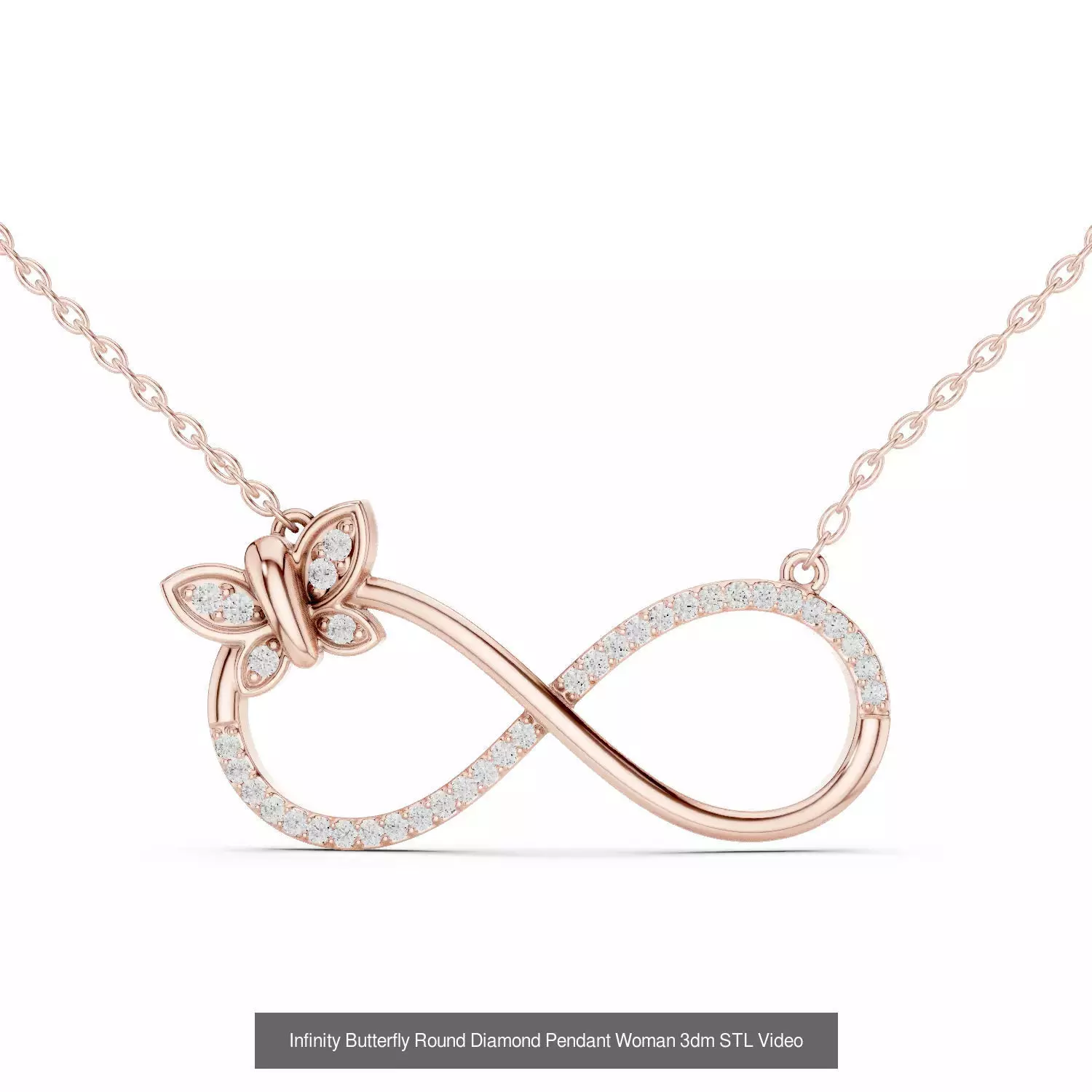 Heart Round Infinity Symbol Pendant Charm 3DM STL Video OBJ FBX 3D Model Collection_21