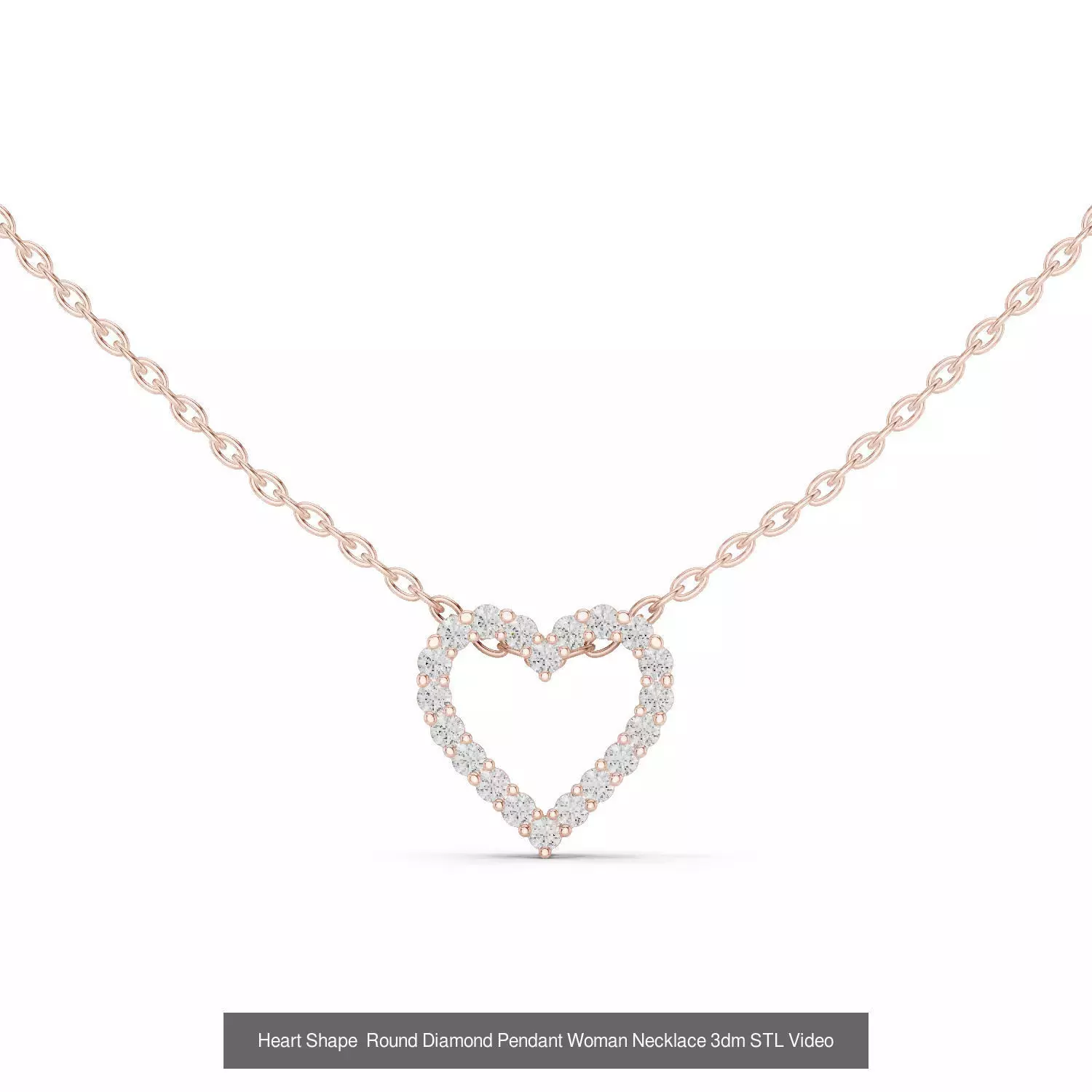 Heart Round Infinity Symbol Pendant Charm 3DM STL Video OBJ FBX 3D Model Collection_22