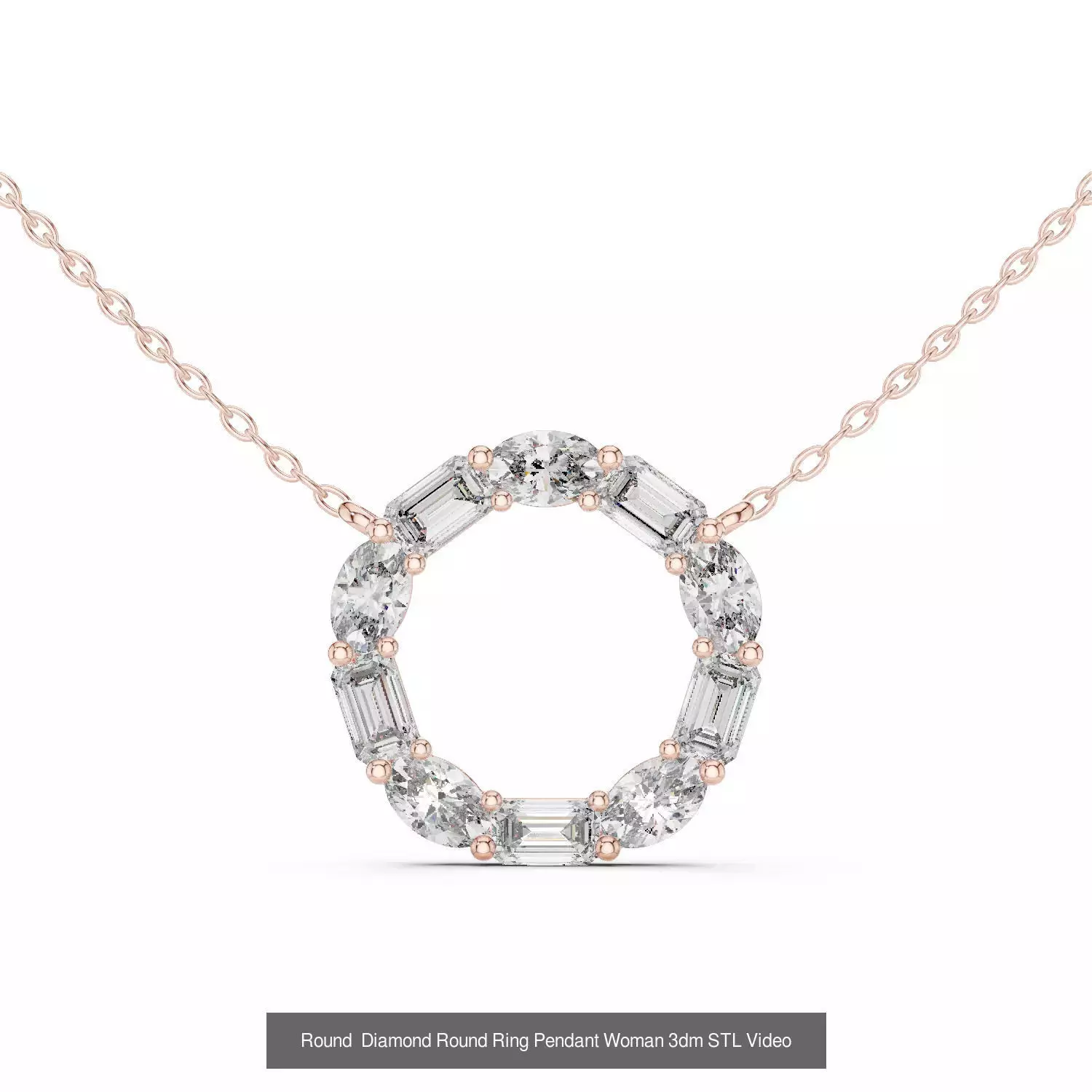 Heart Round Infinity Symbol Pendant Charm 3DM STL Video OBJ FBX 3D Model Collection_23