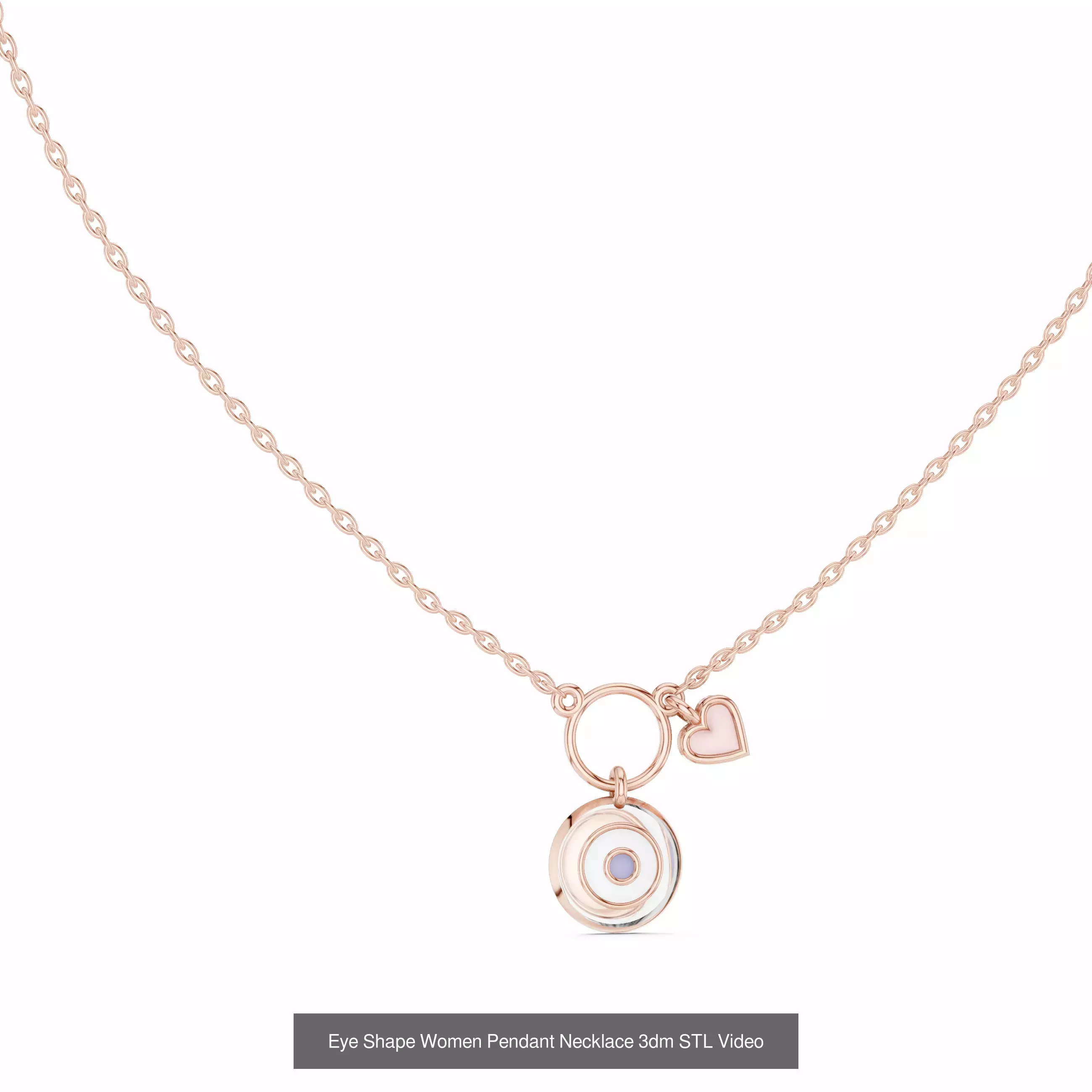 Heart Round Infinity Symbol Pendant Charm 3DM STL Video OBJ FBX 3D Model Collection_12