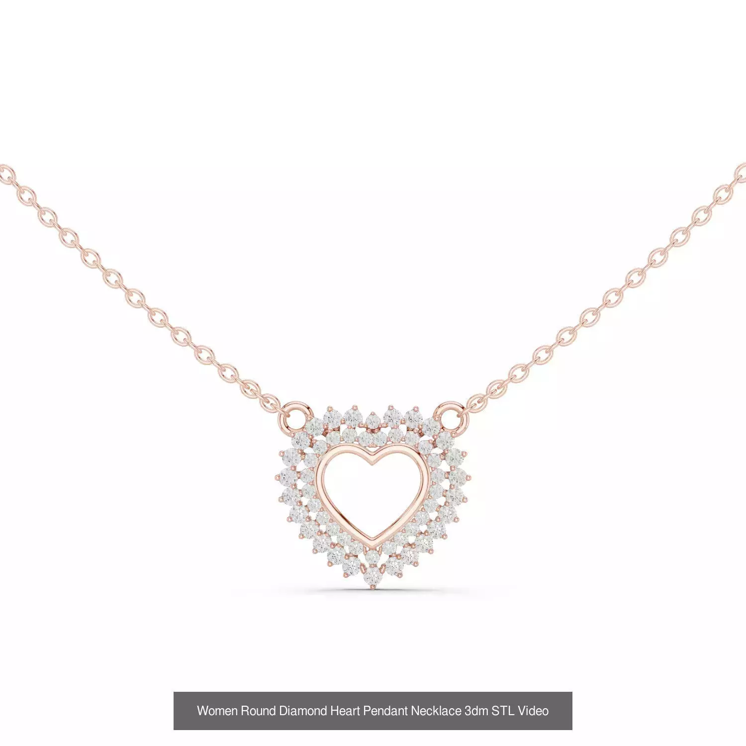 Heart Round Infinity Symbol Pendant Charm 3DM STL Video OBJ FBX 3D Model Collection_4