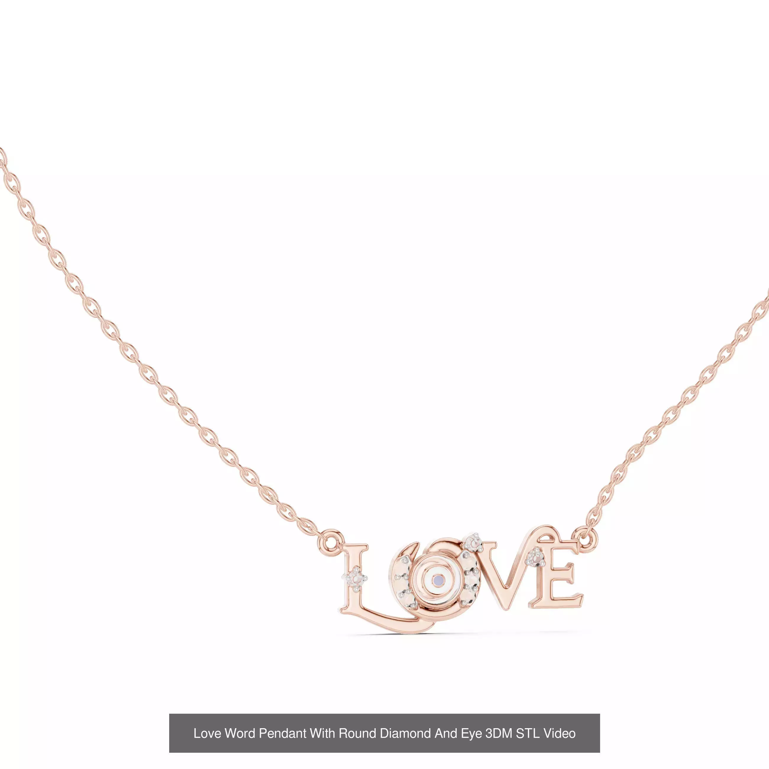 Heart Round Infinity Symbol Pendant Charm 3DM STL Video OBJ FBX 3D Model Collection_13