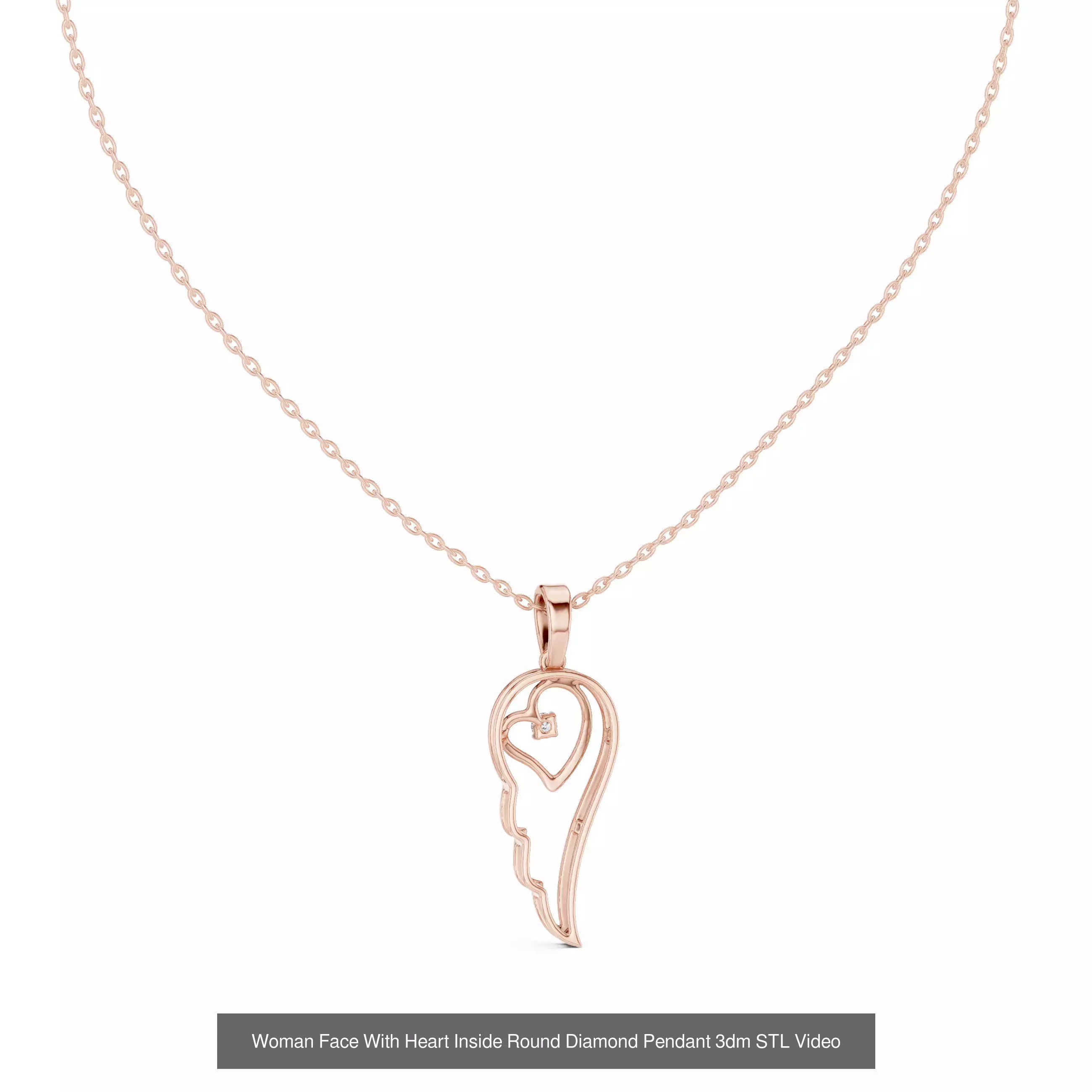 Heart Round Infinity Symbol Pendant Charm 3DM STL Video OBJ FBX 3D Model Collection_10