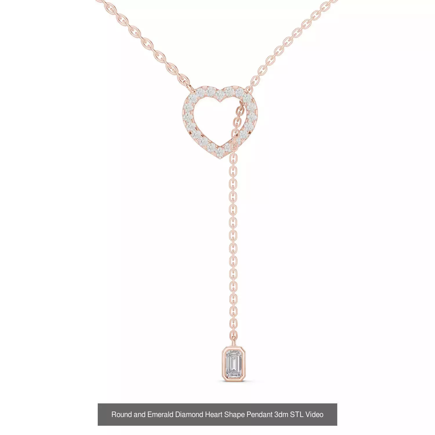 Heart Round Infinity Symbol Pendant Charm 3DM STL Video OBJ FBX 3D Model Collection_7