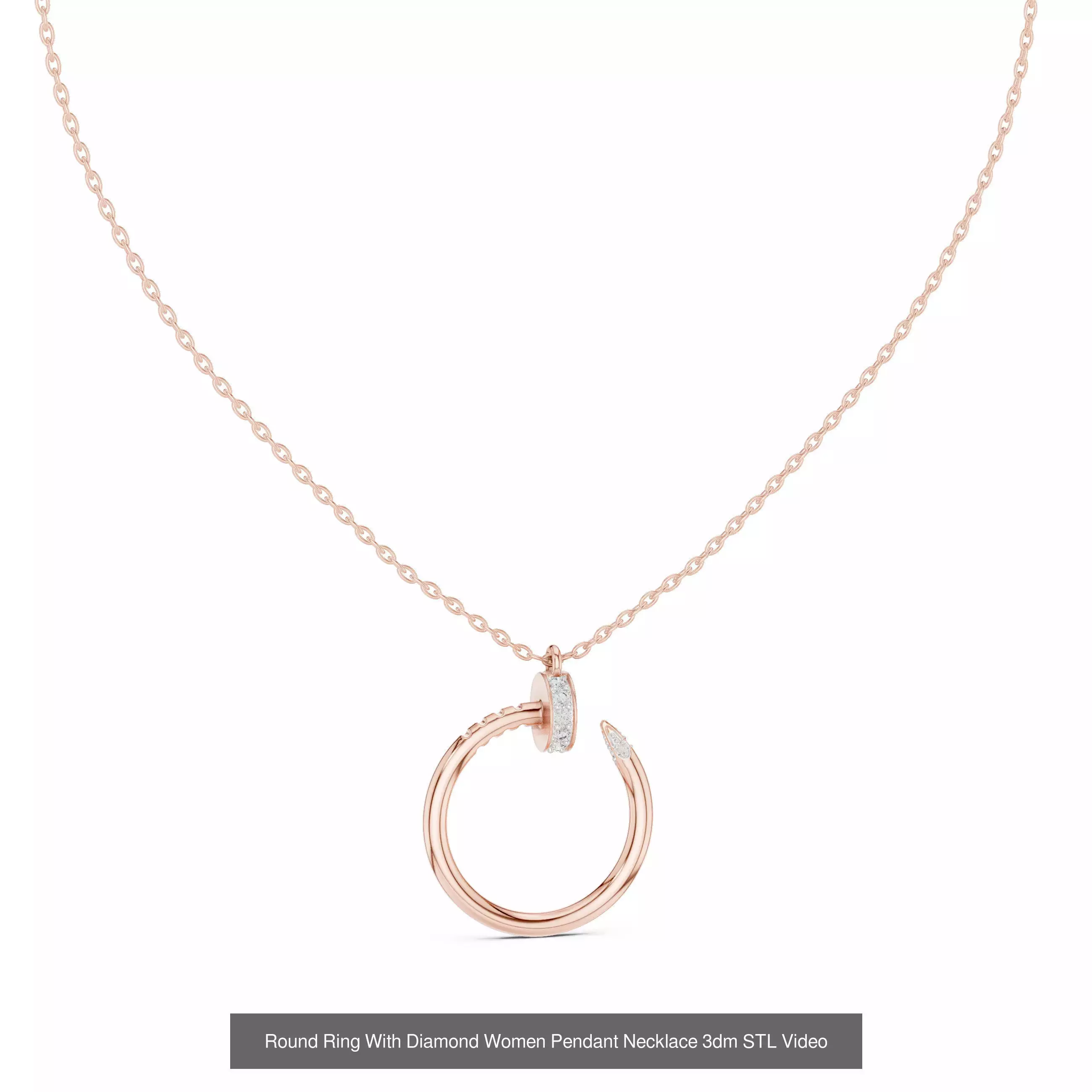 Heart Round Infinity Symbol Pendant Charm 3DM STL Video OBJ FBX 3D Model Collection_8