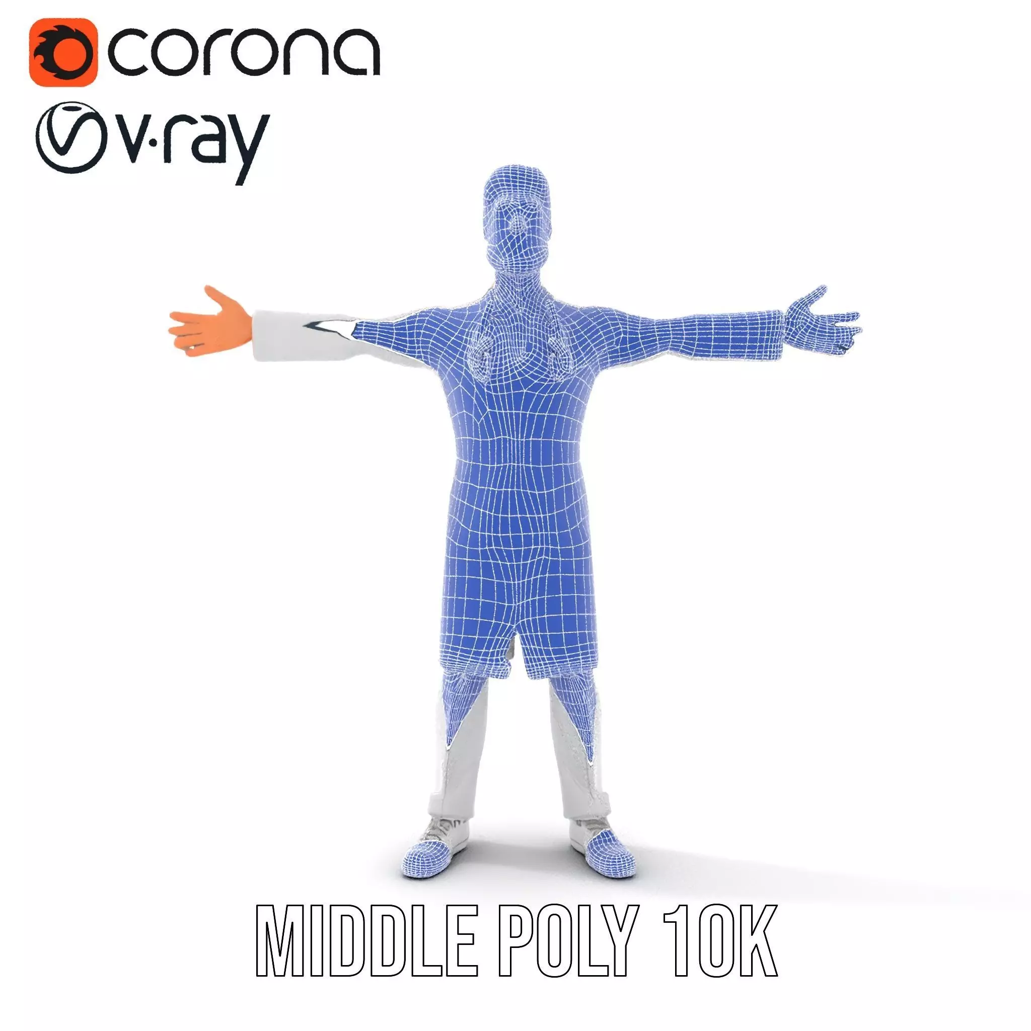 Doctor Character Model Pack with PBR Textures Low-poly 3D model_11