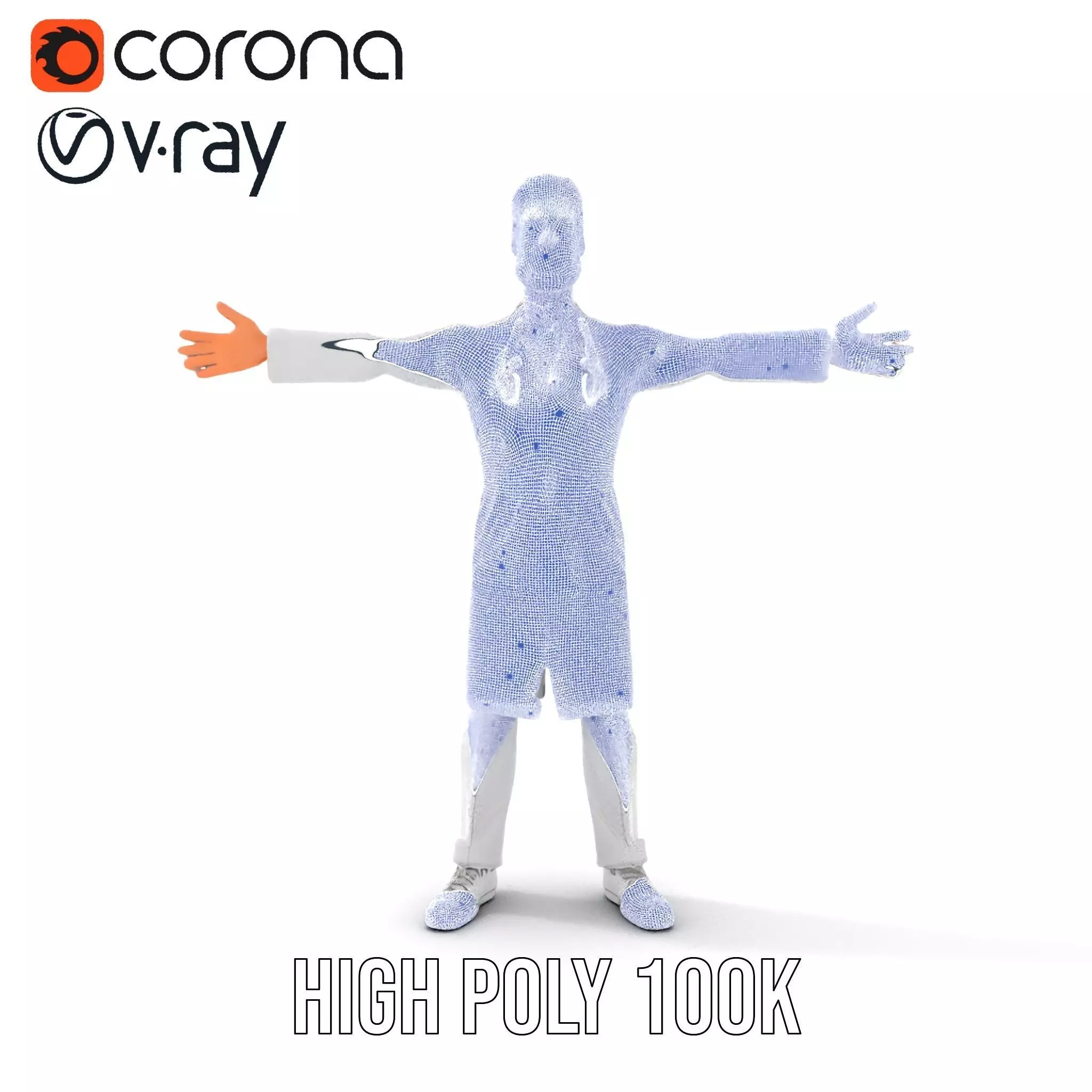 Doctor Character Model Pack with PBR Textures Low-poly 3D model_34