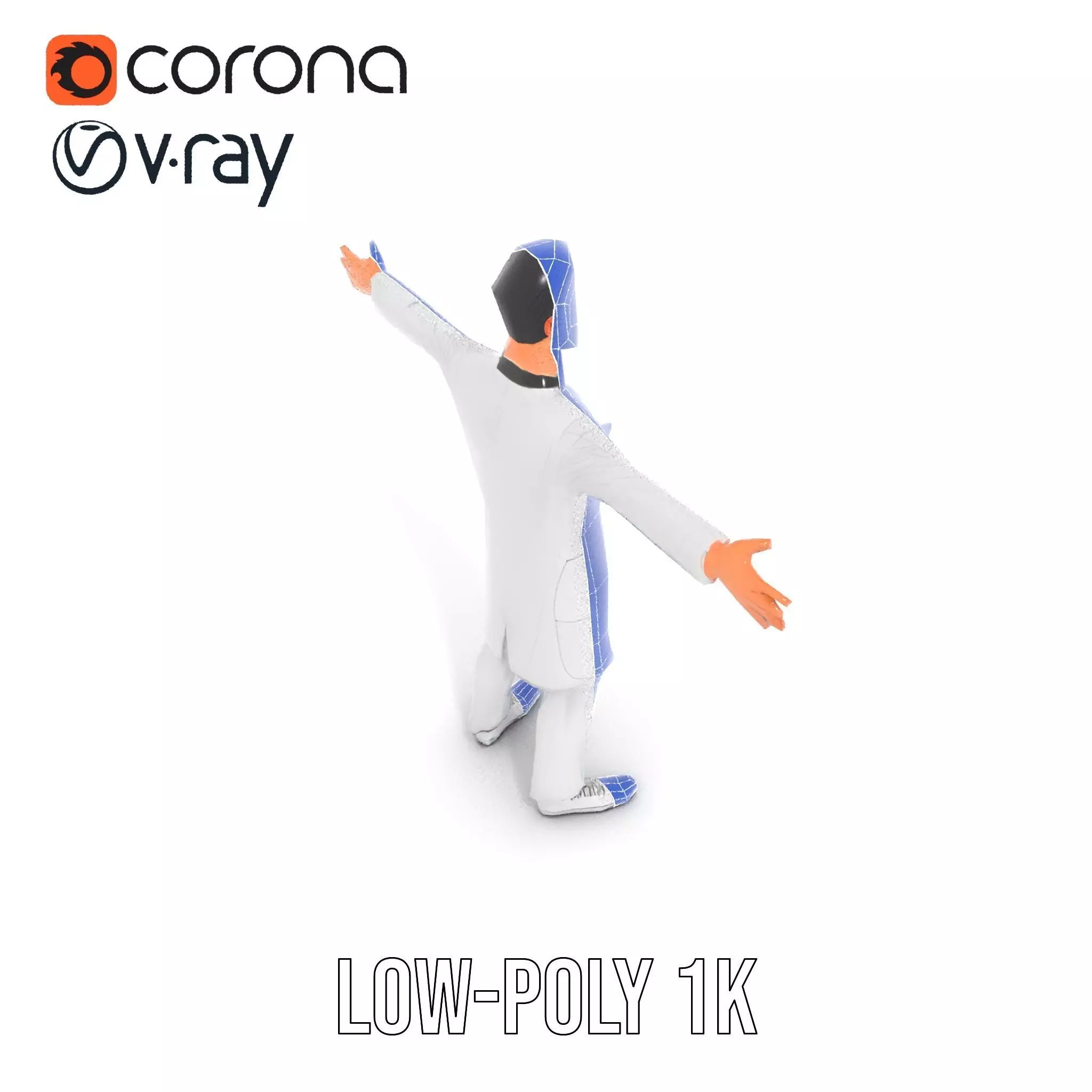 Doctor Character Model Pack with PBR Textures Low-poly 3D model_31