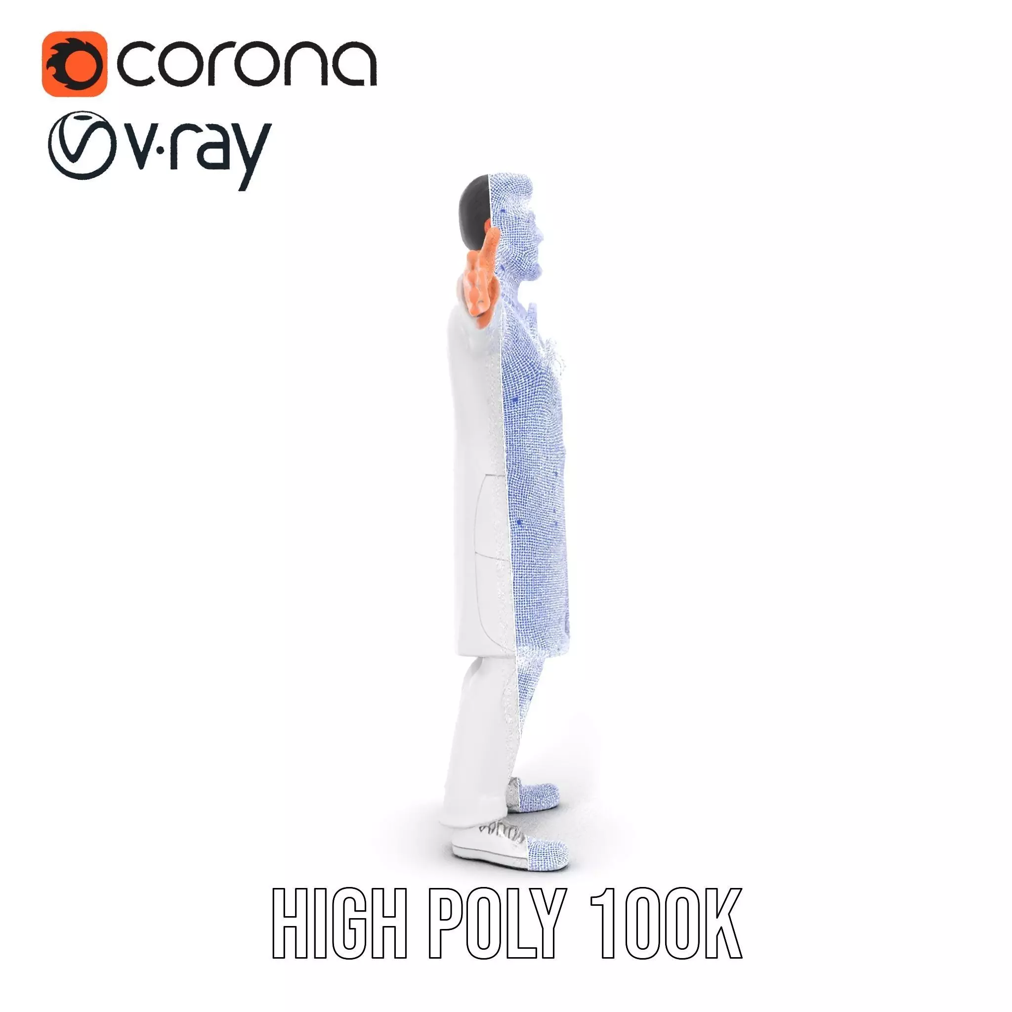 Doctor Character Model Pack with PBR Textures Low-poly 3D model_35