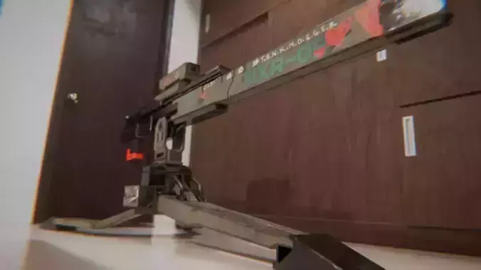 Mounted Railgun 3D model Mounted Railgun 3D model