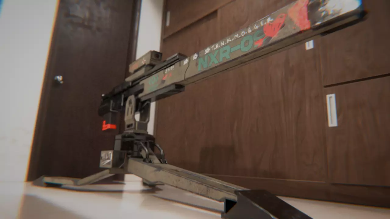 Mounted Railgun 3D model_0