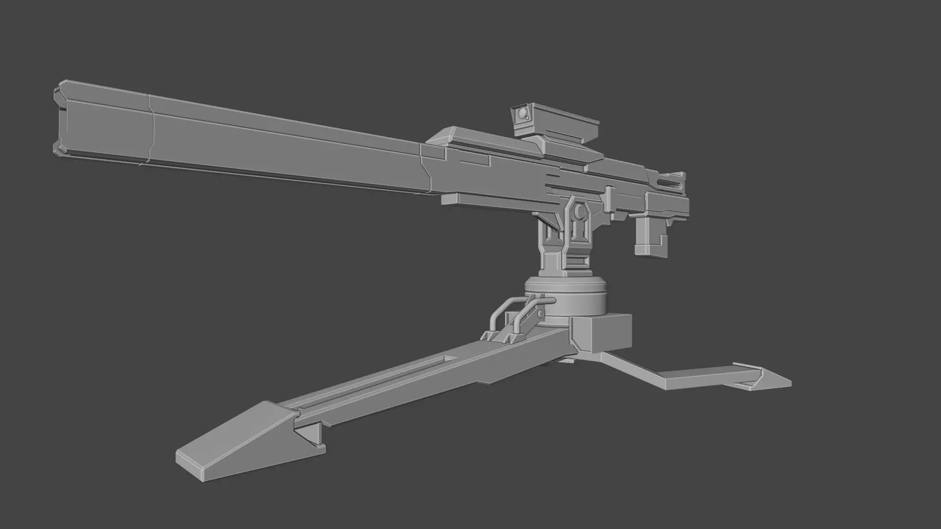Mounted Railgun 3D model_4