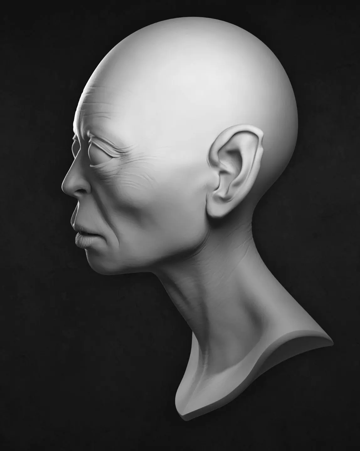 Smeagol the ring thief 3D print model_2