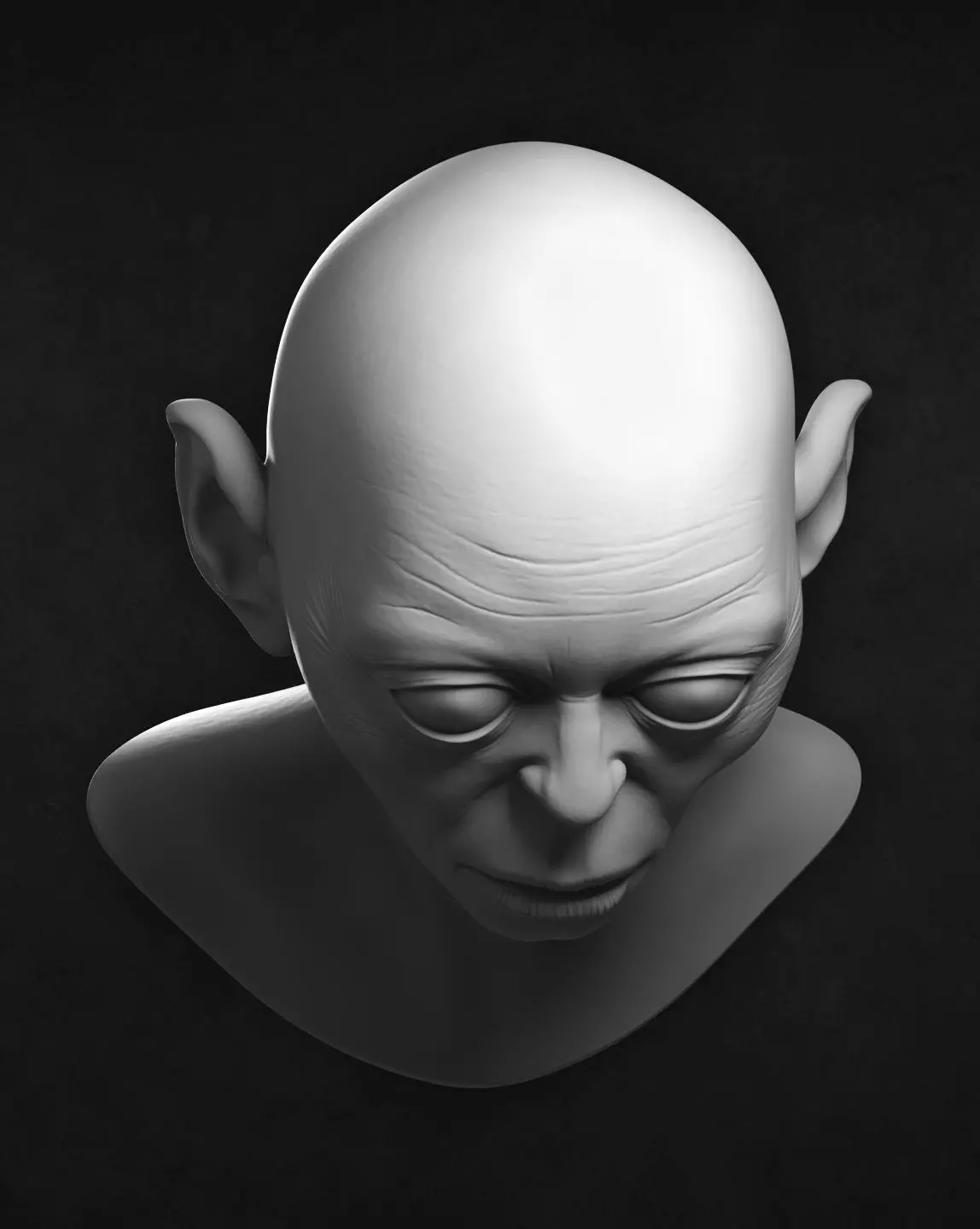 Smeagol the ring thief 3D print model_5