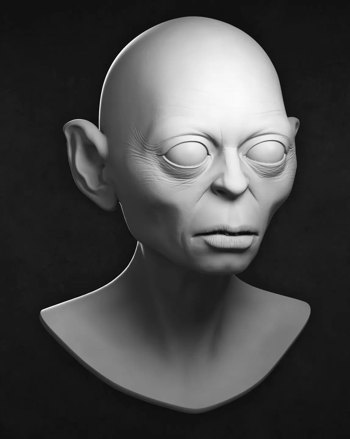 Smeagol the ring thief 3D print model_0