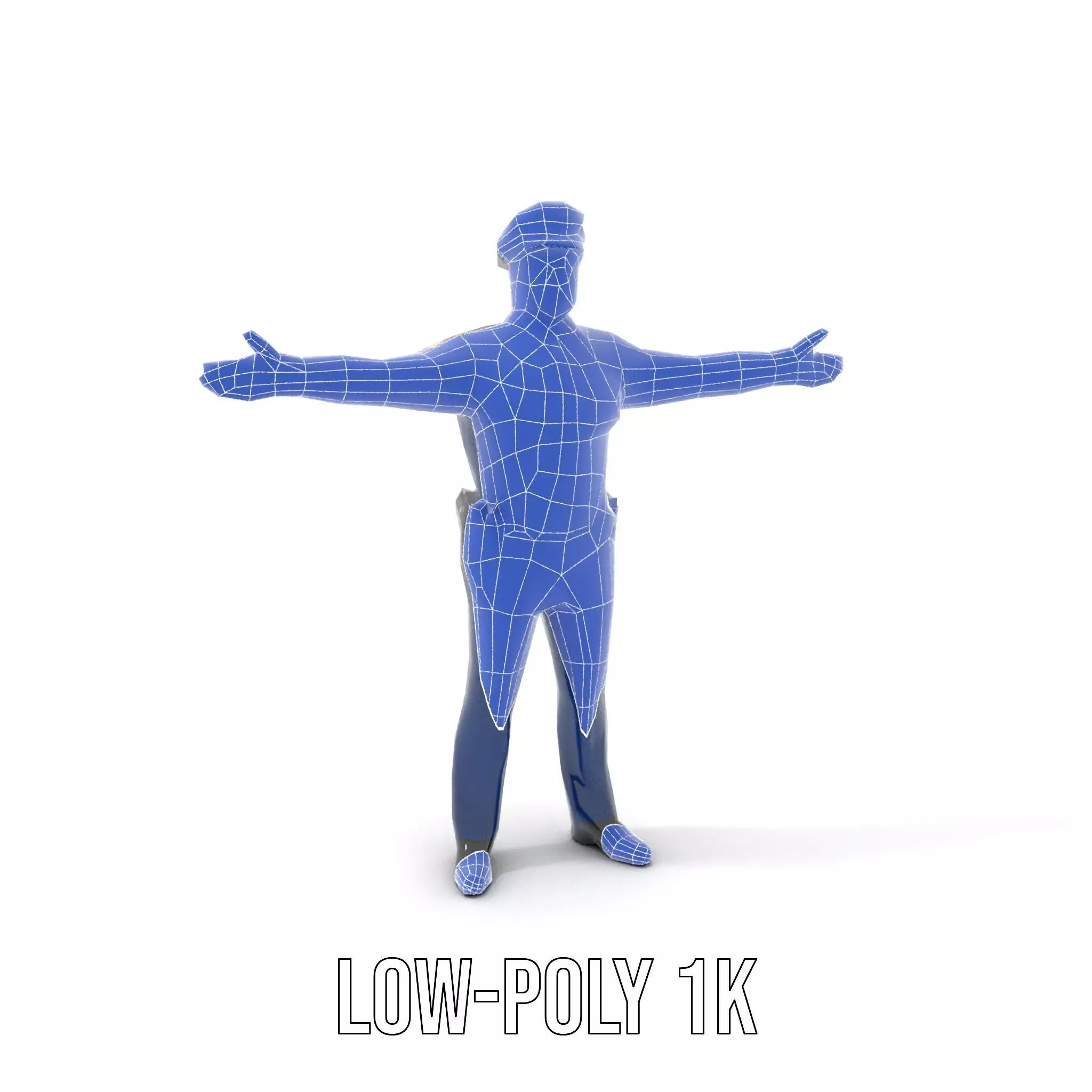 Police Officer Character Model Pack for Games and Animations Low-poly 3D model_15