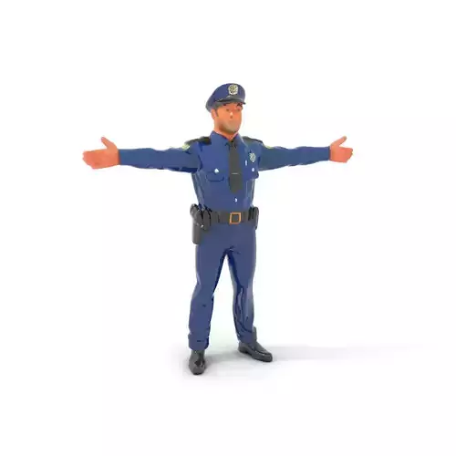 Police Officer Character Model Pack for Games and Animations