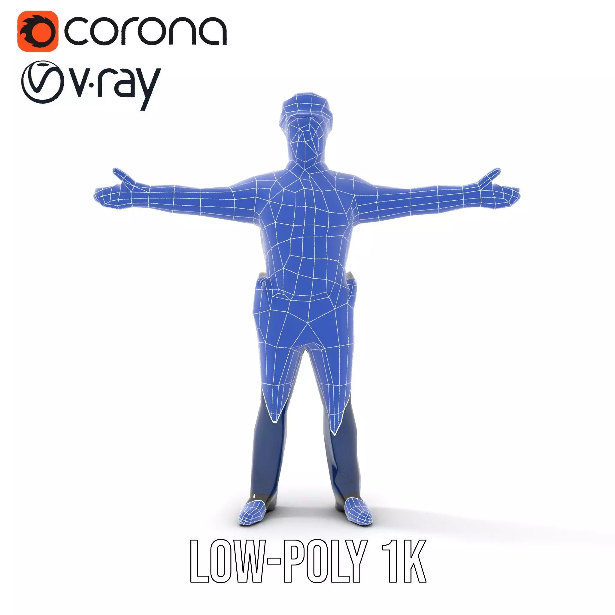 Police Officer Character Model Pack for Games and Animations Low-poly 3D model_18