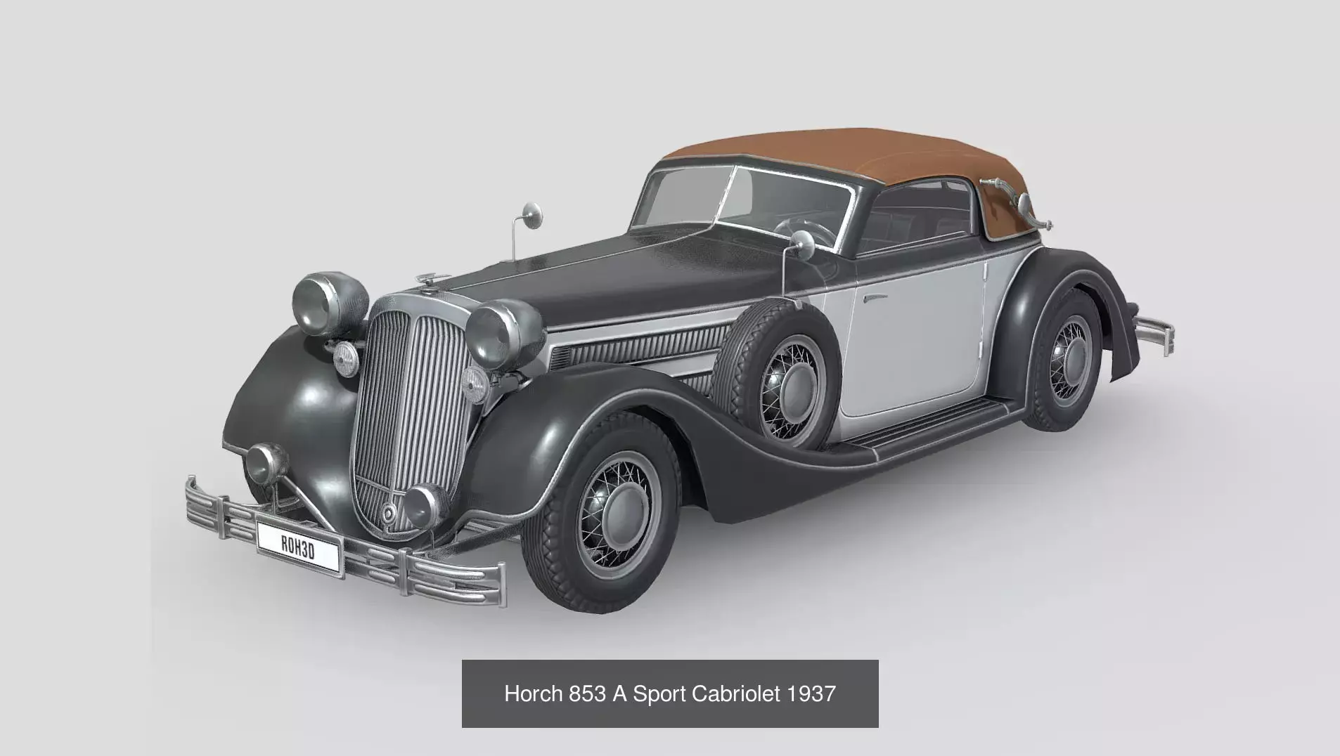 Golden Era 1930s Vintage Car Pack 3D Model Collection_5