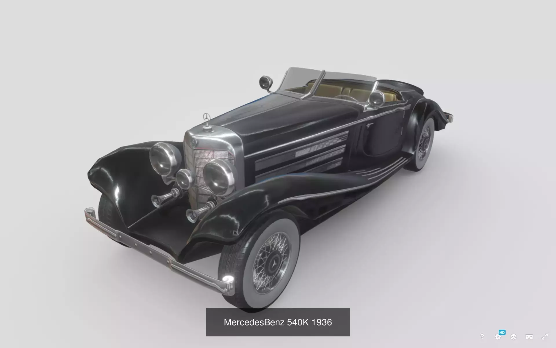 Golden Era 1930s Vintage Car Pack 3D Model Collection_7