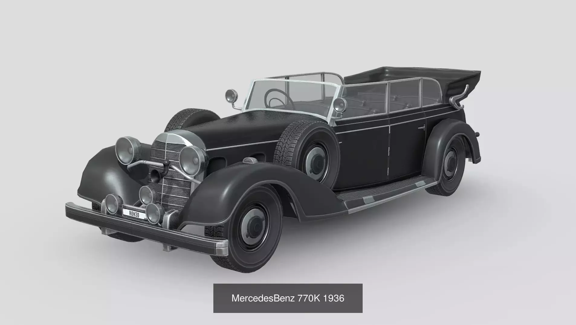 Golden Era 1930s Vintage Car Pack 3D Model Collection_8