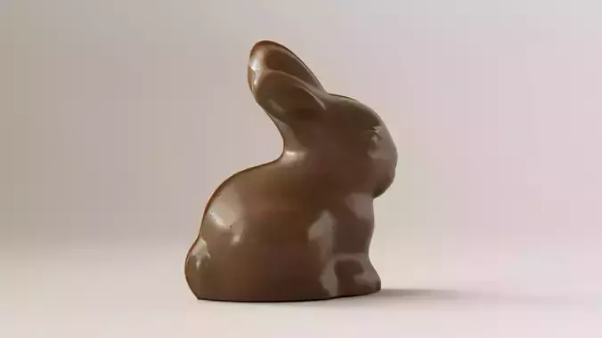 Chocolate Bunny 3D Model 3D model 6
