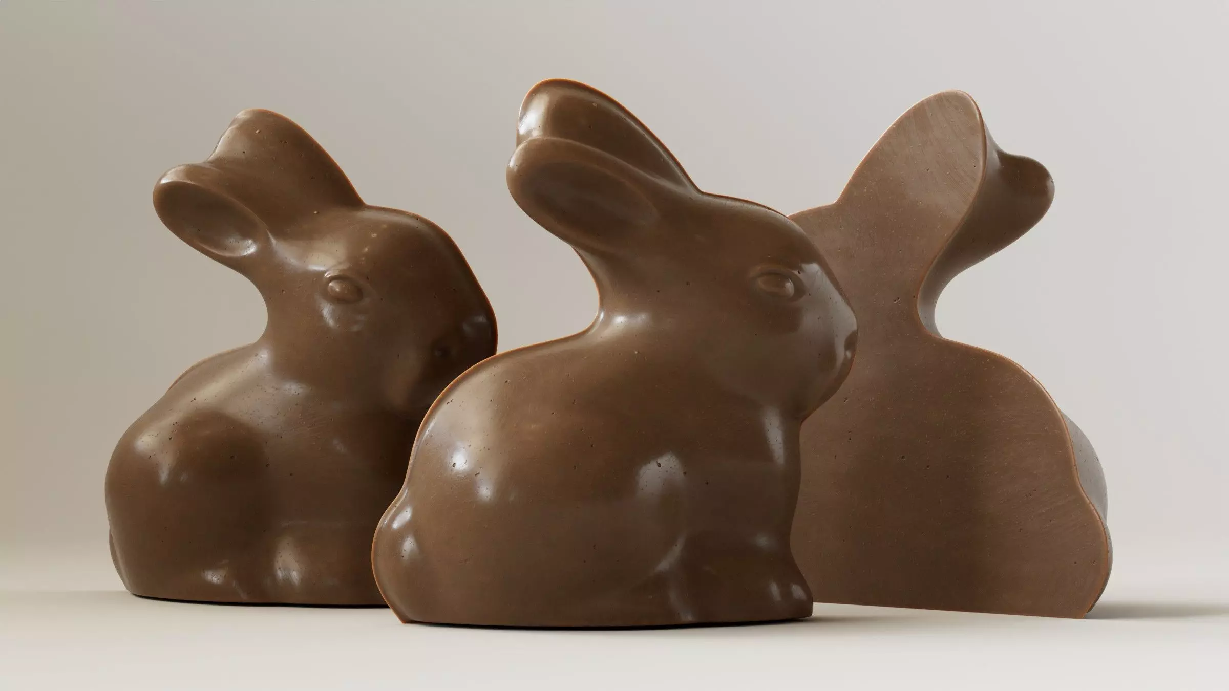 Chocolate Bunny 3D Model 3D model_6