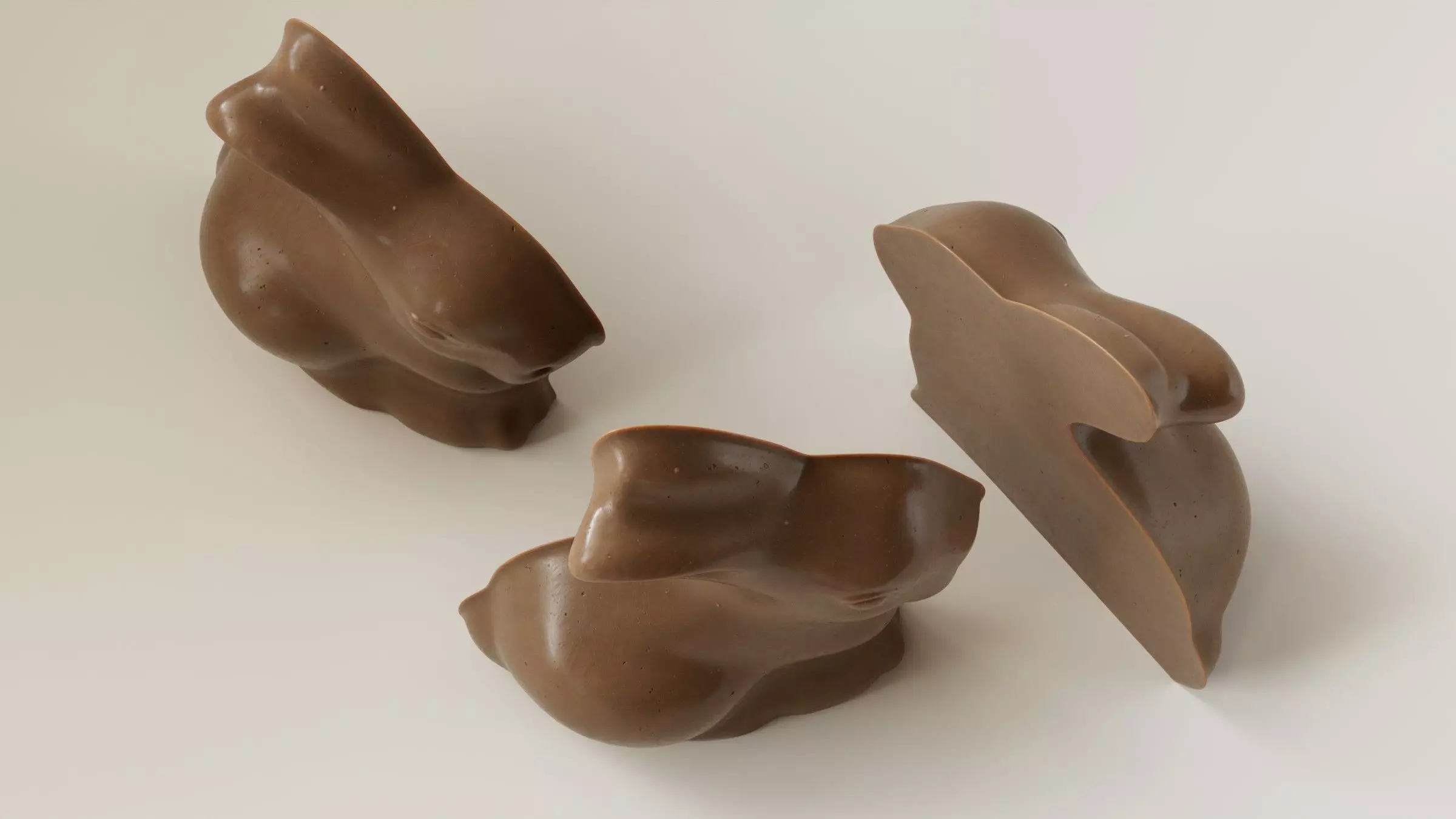 Chocolate Bunny 3D Model 3D model_9