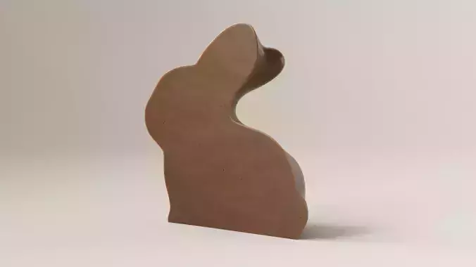Chocolate Bunny 3D Model 3D model 4