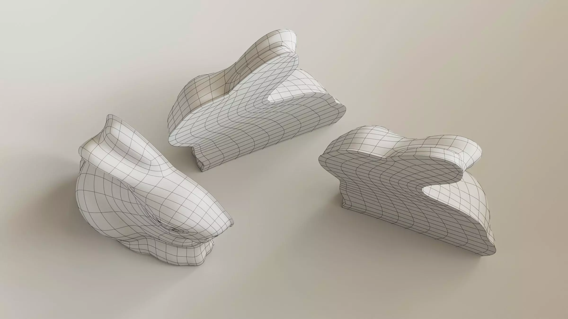 Chocolate Bunny 3D Model 3D model_15