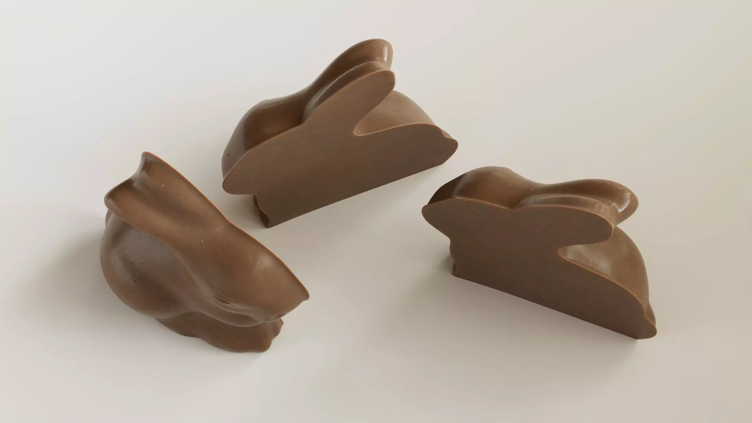 Chocolate Bunny 3D Model 3D model_12