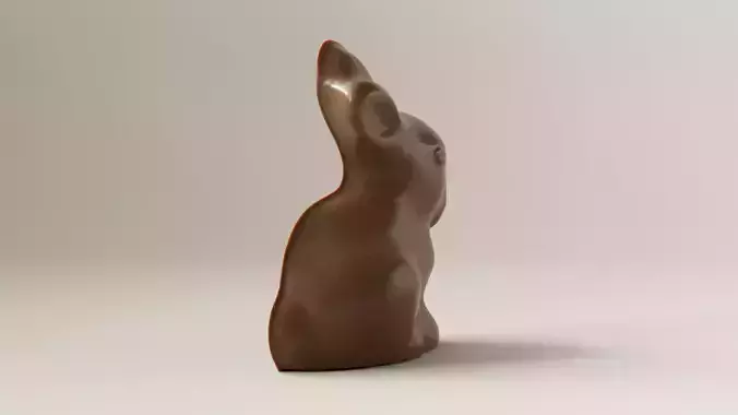 Chocolate Bunny 3D Model 3D model 5