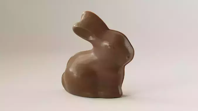Chocolate Bunny 3D Model 3D model 3
