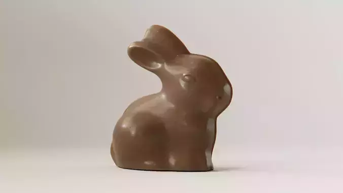 Chocolate Bunny 3D Model