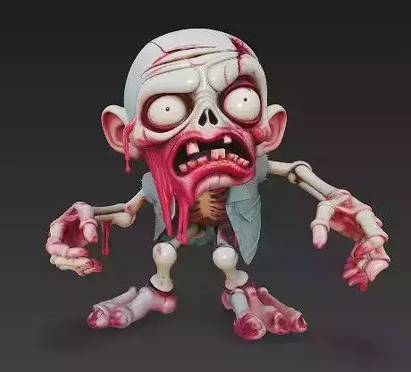 Decaying zombie