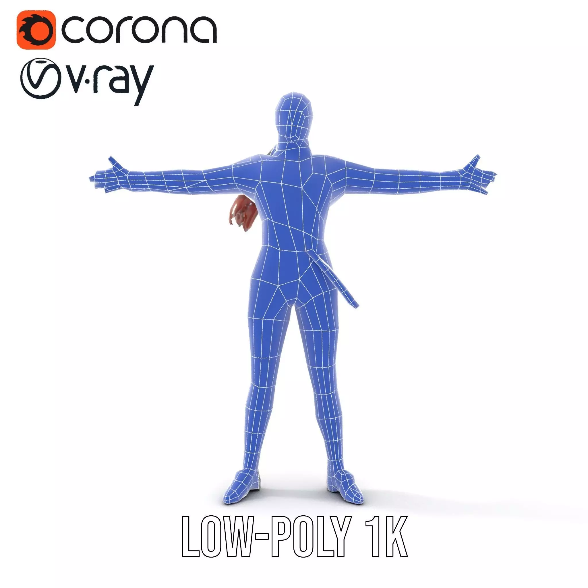 Futuristic Female Soldier Outfit Model Pack Low-poly 3D model_20