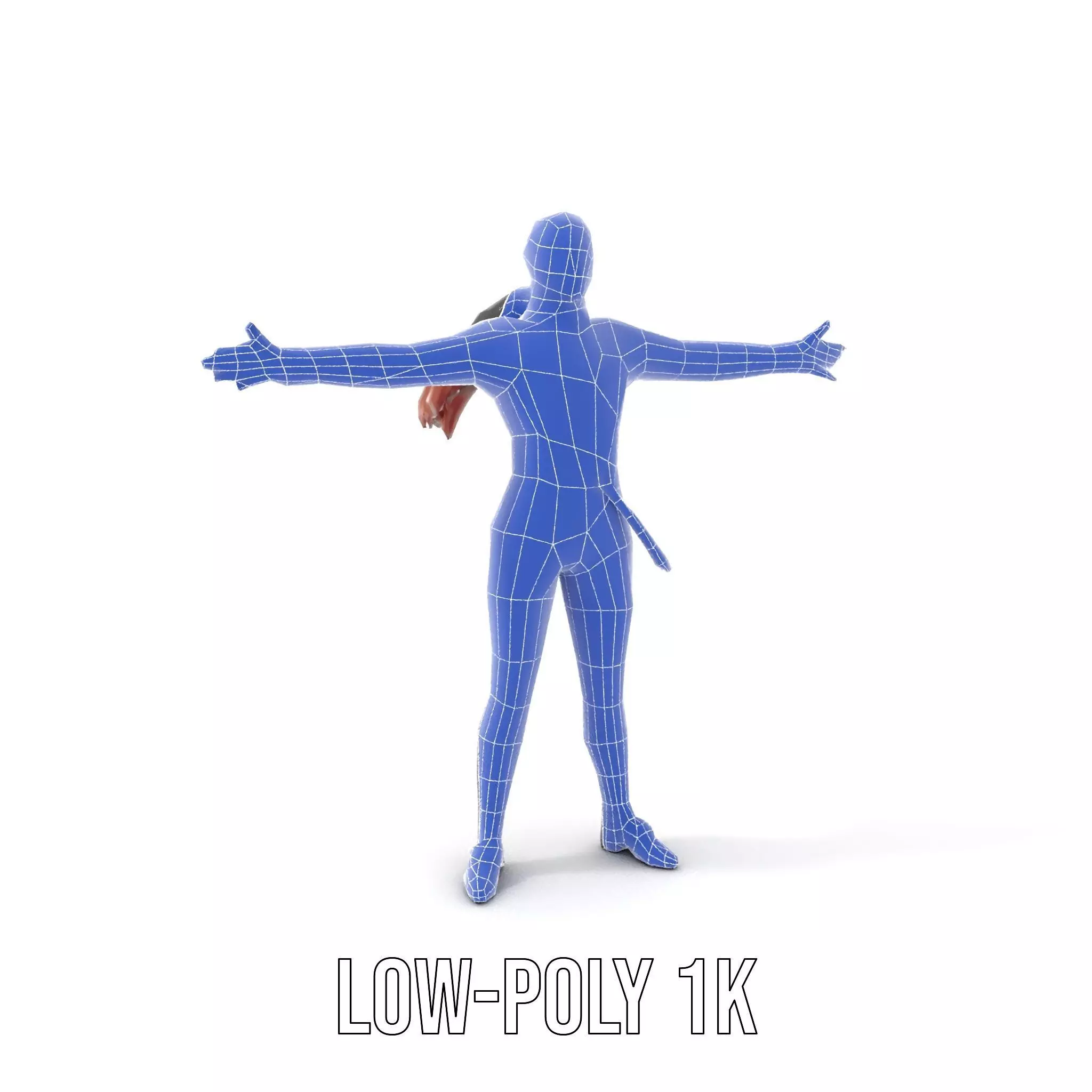 Futuristic Female Soldier Outfit Model Pack Low-poly 3D model_25